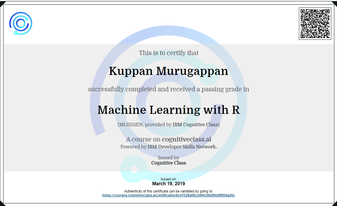 Machine Learning with R